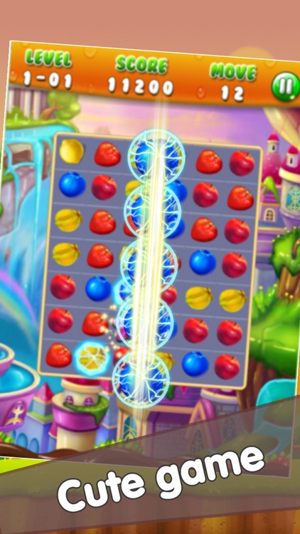 Fruit Lines Puzzle Deluxe - Fruit match 3 Edition
