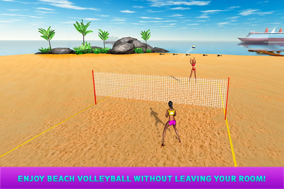 Girls Beach Volleyball Championship 3D screenshot 4