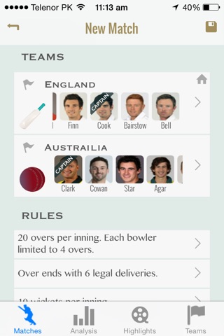 Cricket Scorekeeper - Cricket Scoring App for iPhone/iPad screenshot 3