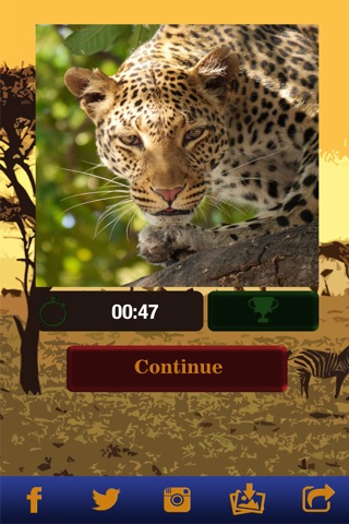 Jungle Jigsaw Puzzles Game – Savannah Animals in Best Match.ing Games for Kids and Toddlers screenshot 3