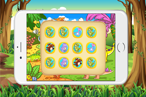 Learning Dino Cards Mix and Match Game Free screenshot 3