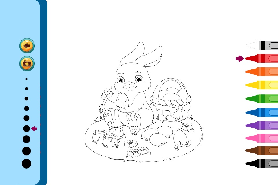 Easter Bunny Coloring Book - Painting Game for Kid screenshot 3