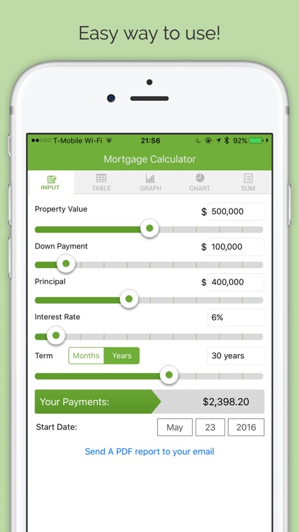 Mortgage Number Cruncher - Compound Interest Loan Calculator for Real Estate