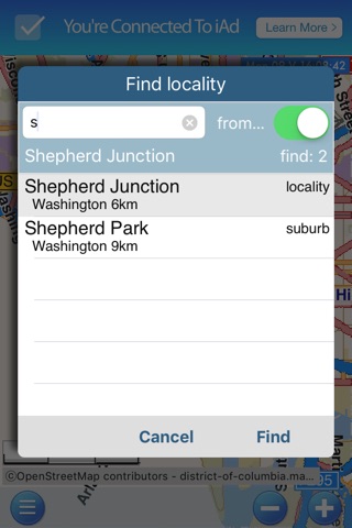 OpenStreetMap offline viewer screenshot 3