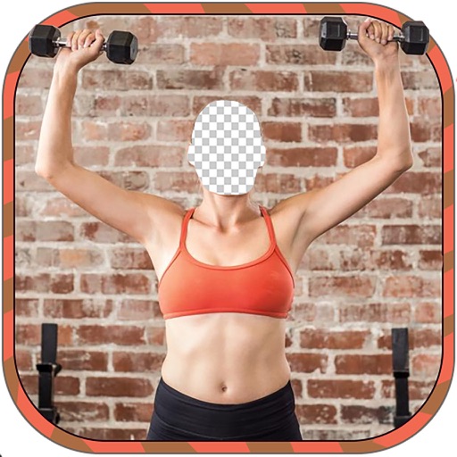 Fitness Girl  Body Photo montage App-Woman Body builder PHoto Montage Icon
