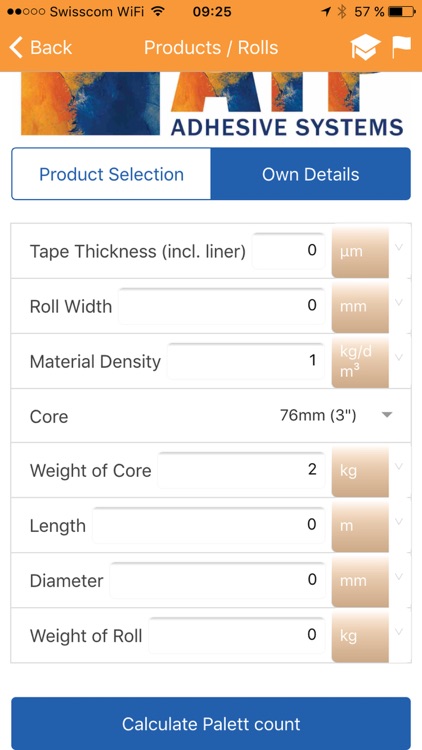 ATP - Roll Calculator and Unit Conversions