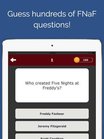 Скриншот из Five Nights Trivia Quiz - FNAF Fan Edition