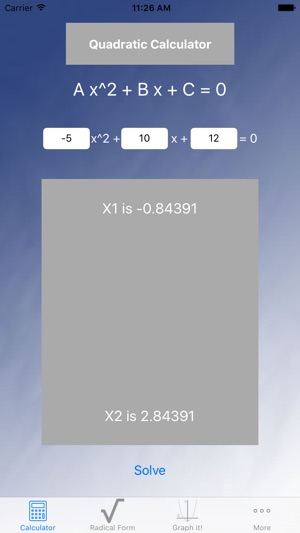 Blue Quadratic Solver(圖1)-速報App