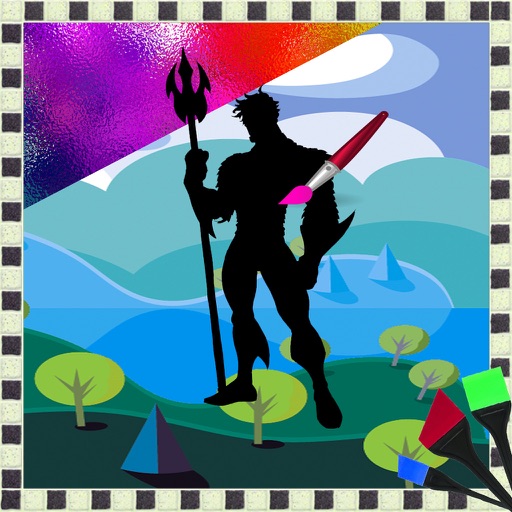 Color Book Game Aquaman Page Edition iOS App