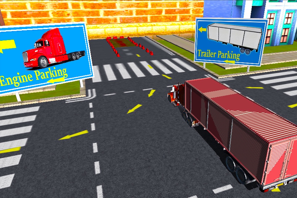 Truck Parking Simulator Crazy Trucker Driving Test screenshot 2