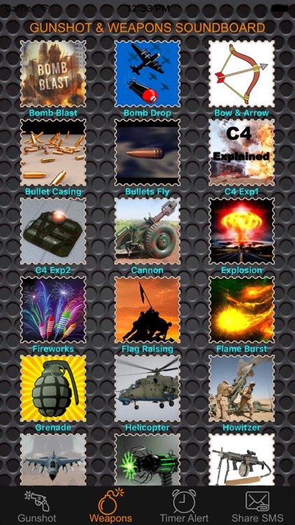 Gunshot Soundboard Pro - 100+ Gun Sounds & Weapon Sound Effects Button