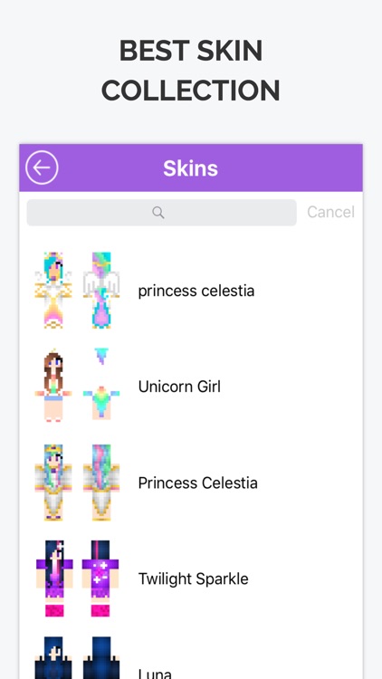 Sweet Pony Skins for Mineraft PE Free screenshot-1