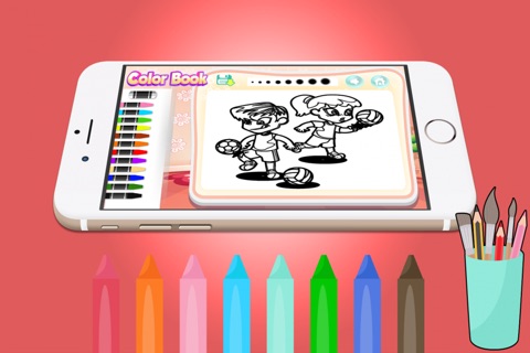 Sport World Coloring Books For Kids and Family Free Preschool Educational Learning Games screenshot 3