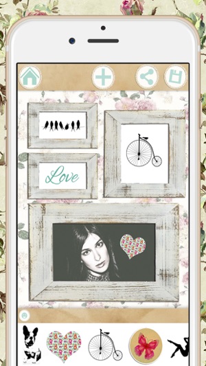 Vintage photo collage editor - frames and stickers(圖4)-速報App