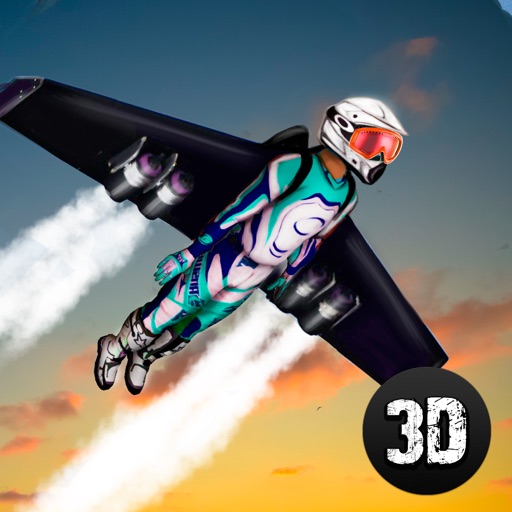 Flying Man: Skydiving Air Race 3D Full iOS App