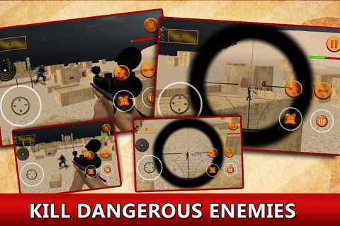 Bravo Sniper 3D Shooter - Shoot to Kill Terrorist Death Squad screenshot 2