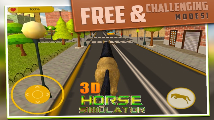 3D Horse Simulator Free: Extreme Forest Horse Run Sim Game