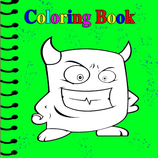 Monster Coloring Book Lite Binary Game Free Edition Icon