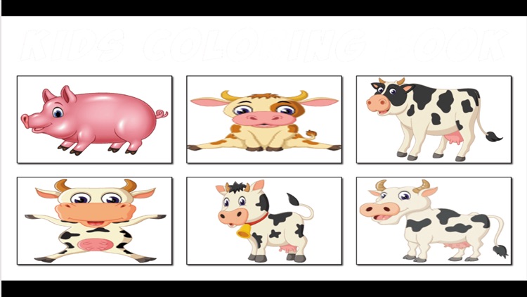 kids Farm Animals - Coloring A Farm Animal Learning Book for Kids