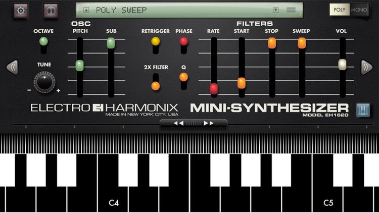 Mini Synthesizer for iPhone screenshot-0