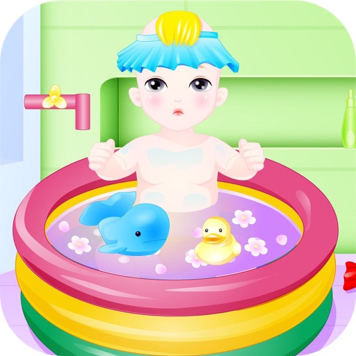 Cute Baby Bath Game HD Icon