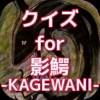 クイズ for  影鰐-KAGEWANI-