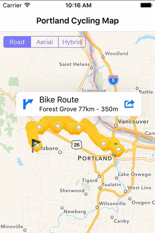 Portland Cycling Map screenshot 2