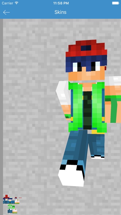 Download skin Ash from Pokemon free for Minecraft PE