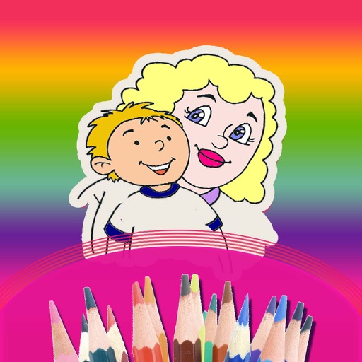The Best Colouring Book For Kids - Making the Persons Colorful  For Mother 's Day iOS App