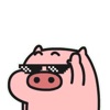 Cute pig animated