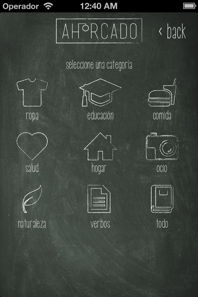 Hangman for Spanish learners screenshot 2