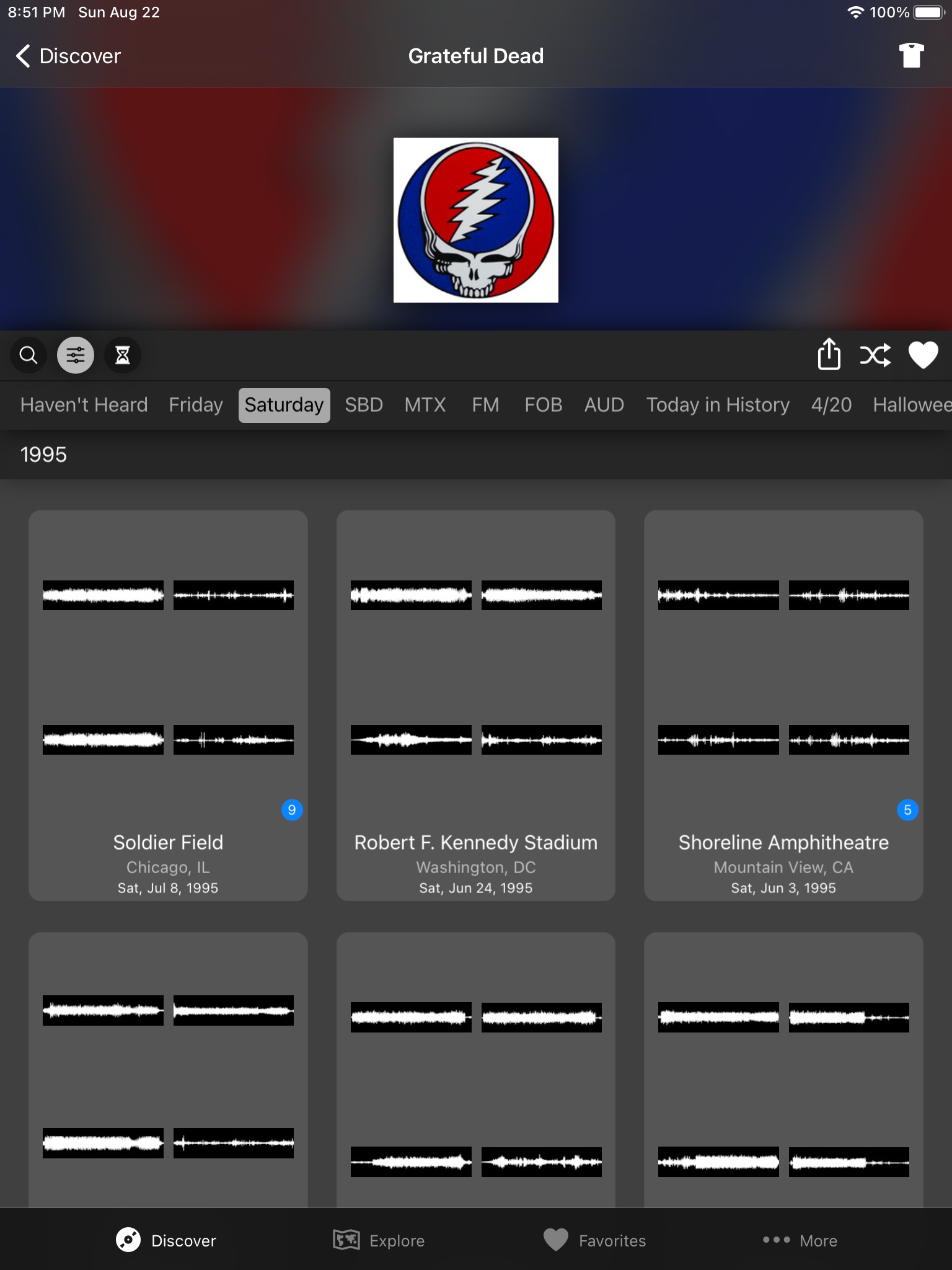 Live Music Archive screenshot 2