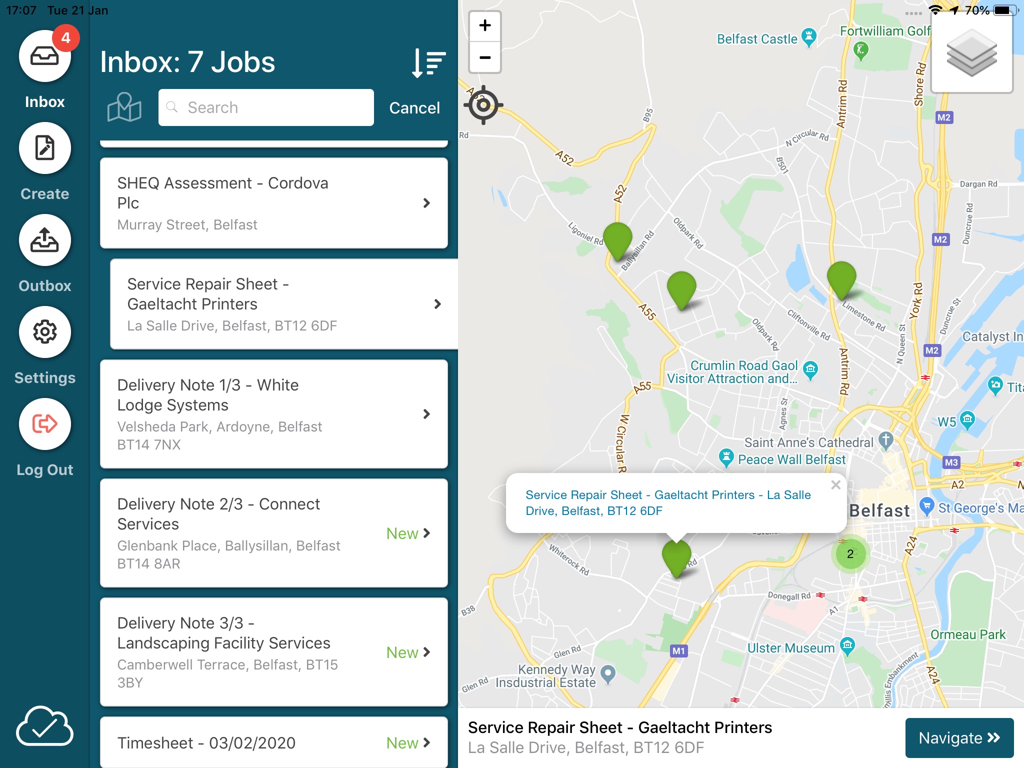 Footprint Workflow Management screenshot 2