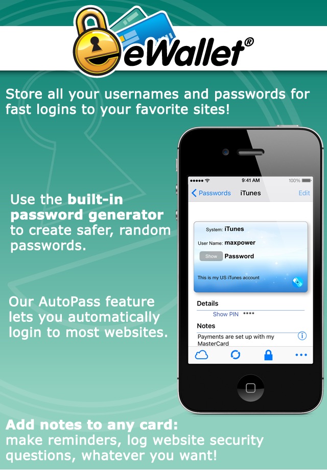 eWallet - Password Manager screenshot 4