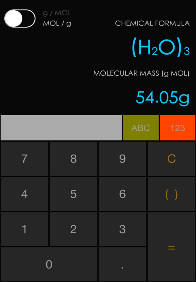 Chemist Calc screenshot 2