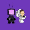 TVWoman & Toilet - backgrounds