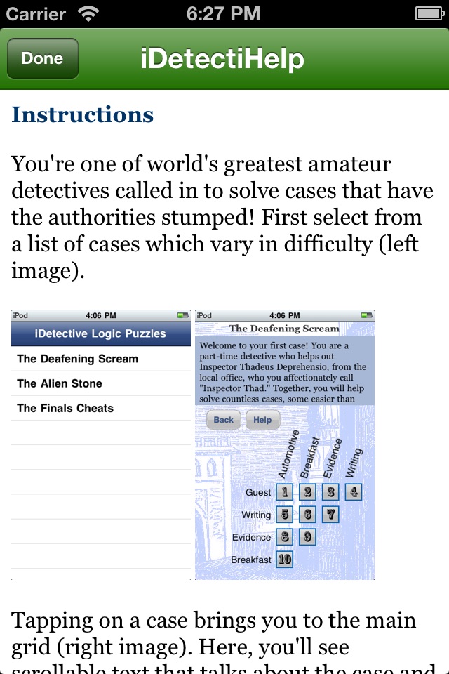 iDetectiveLt Logic Puzzles screenshot 3