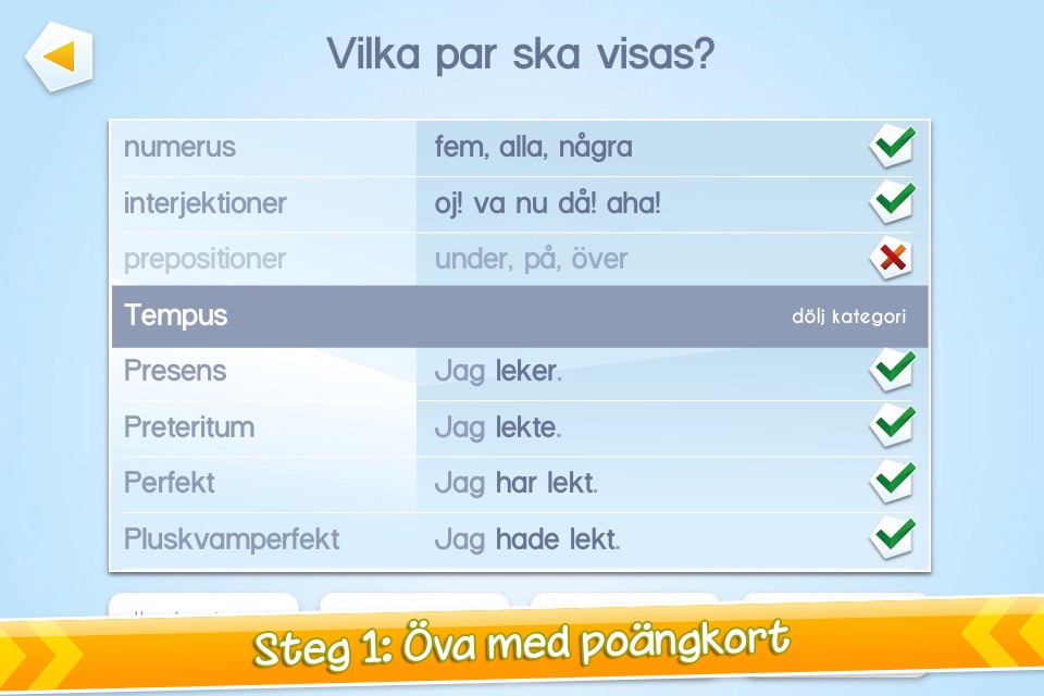 Grammatikduellen screenshot 2