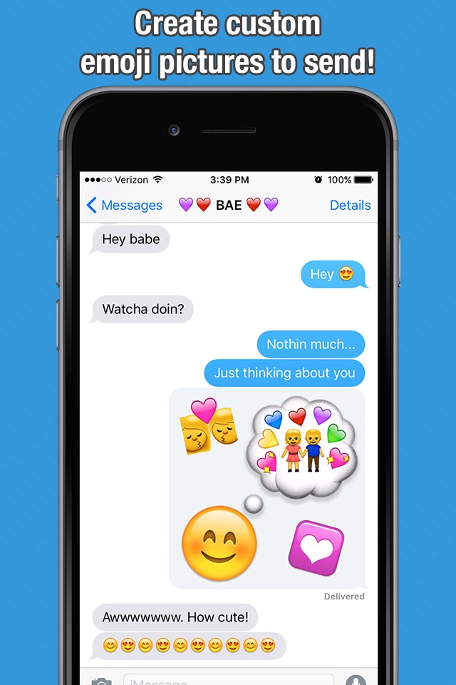 Super Sized Emoji - Big Emoticon Stickers for Messaging and Texting screenshot 2
