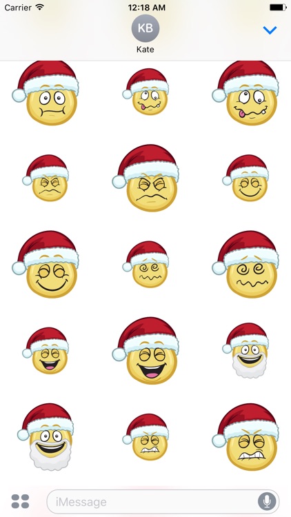 Merry Christmas Emojis - Christmas Stickers
