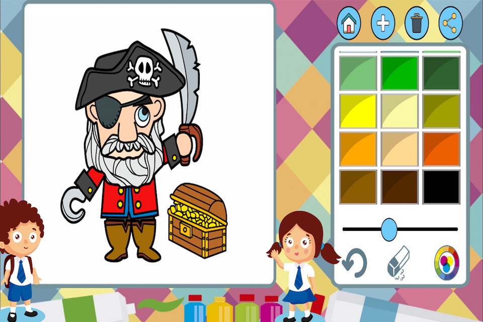Pirates to paint - coloring book of cowboys screenshot 3
