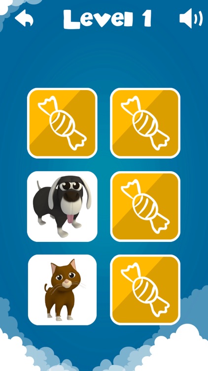 Animals Memory Game For Kids