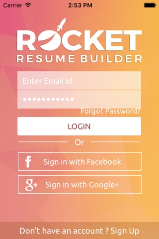 Rocket Resume Builder screenshot 2