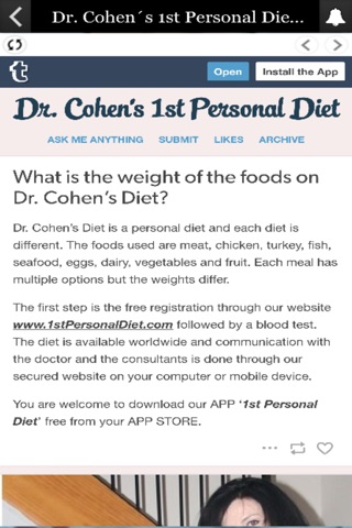Dr. Cohen´s 1st Personal Diet screenshot 3