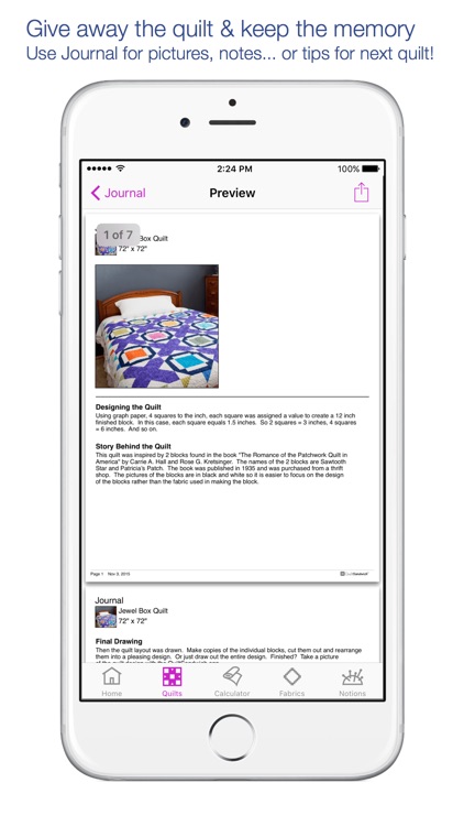 QuiltSandwich : Quilt Fabric Calculator screenshot-4