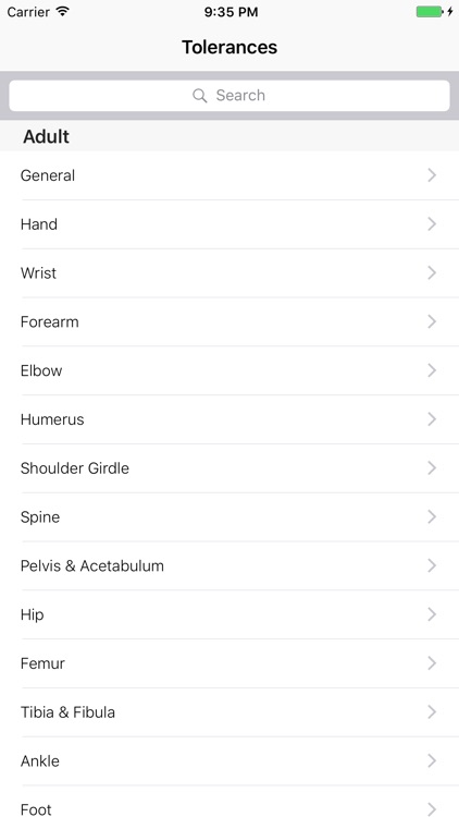 Tolerances: An Orthopaedic Reference Manual