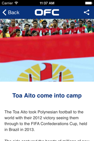 Oceania Football Confederation screenshot 4