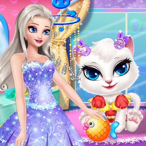 Princess Angela Clean up Cat iOS App