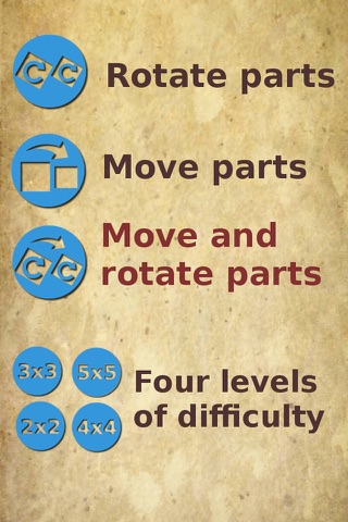 Rotate and move puzzle pieces HD. screenshot 2