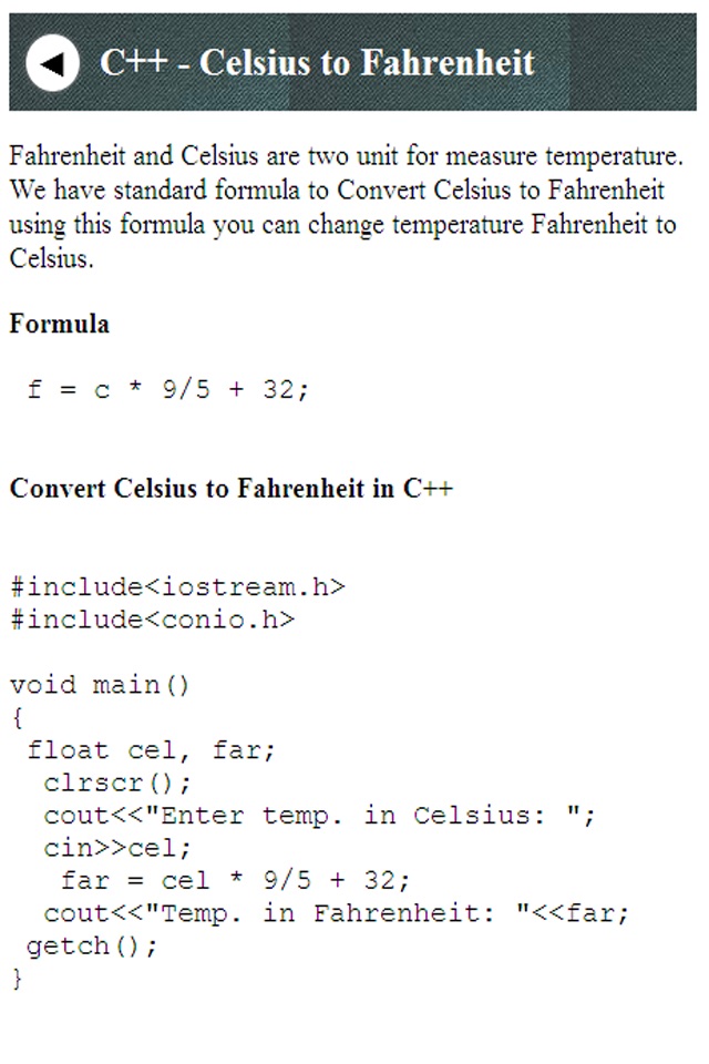 C++ Programming language screenshot 3